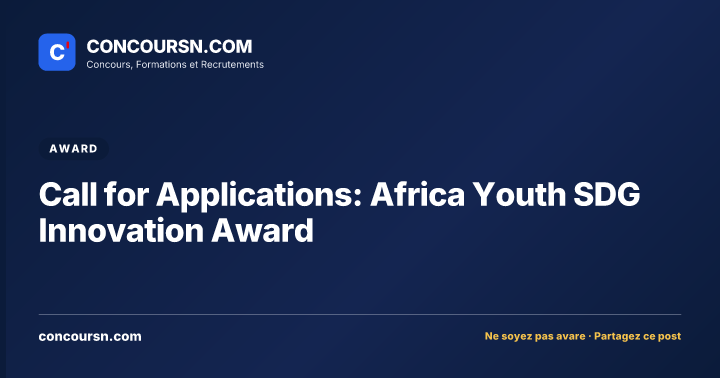 Illustration de l’article : Call for Applications: Africa Youth SDG Innovation Award