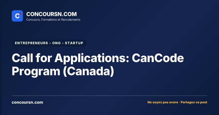 Illustration de l’article : Call for Applications: CanCode Program (Canada)