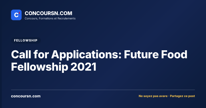 Illustration de l’article : Call for Applications: Future Food Fellowship 2021