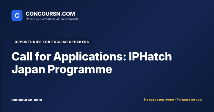 Illustration de l’article : Call for Applications: IPHatch Japan Programme
