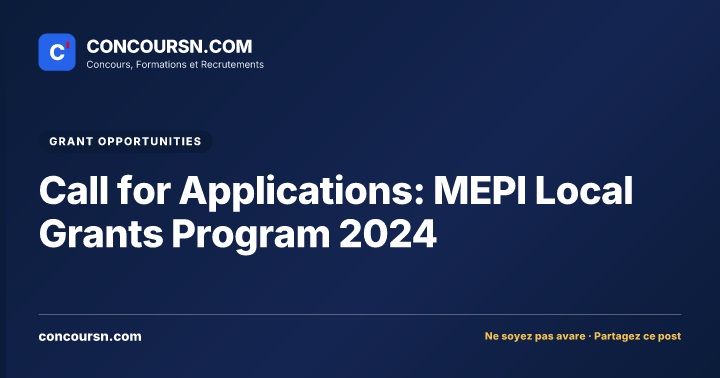 Illustration de l’article : Call for Applications: MEPI Local Grants Program 2024