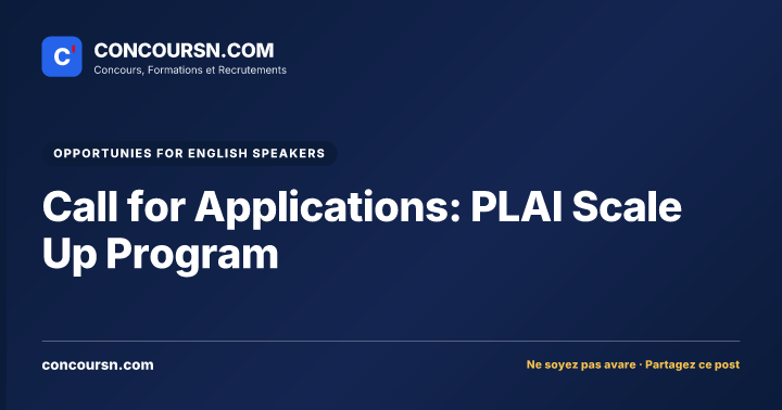 Illustration de l’article : Call for Applications: PLAI Scale Up Program