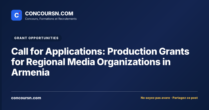 Illustration de l’article : Call for Applications: Production Grants for Regional Media Organizations in Armenia