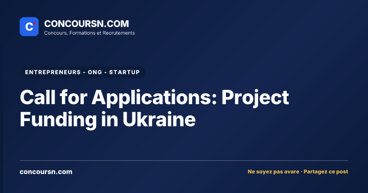 Call for Applications: Project Funding in Ukraine