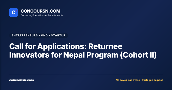 Illustration de l’article : Call for Applications: Returnee Innovators for Nepal Program (Cohort II)