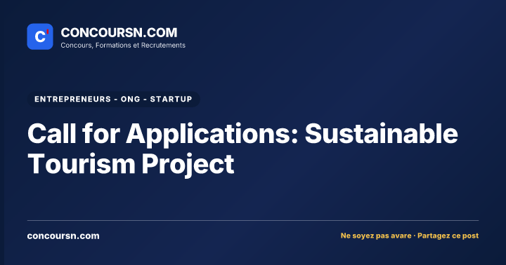 Illustration de l’article : Call for Applications: Sustainable Tourism Project