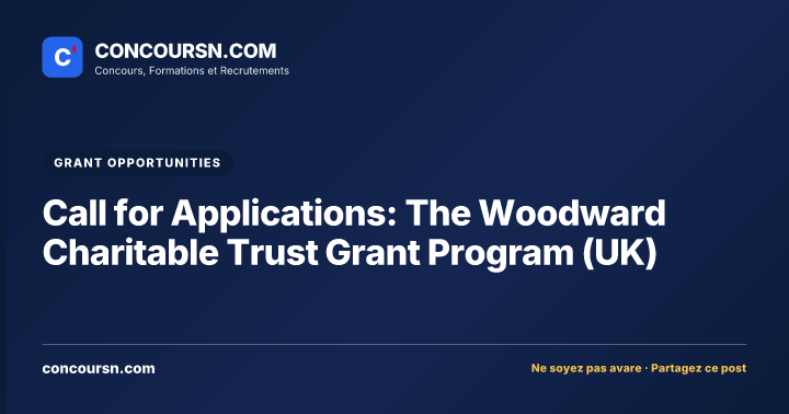 Illustration de l’article : Call for Applications: The Woodward Charitable Trust Grant Program (UK)