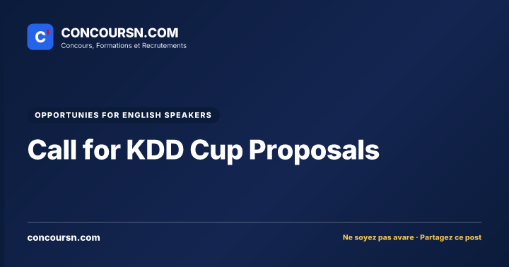 Illustration de l’article : Call for KDD Cup Proposals