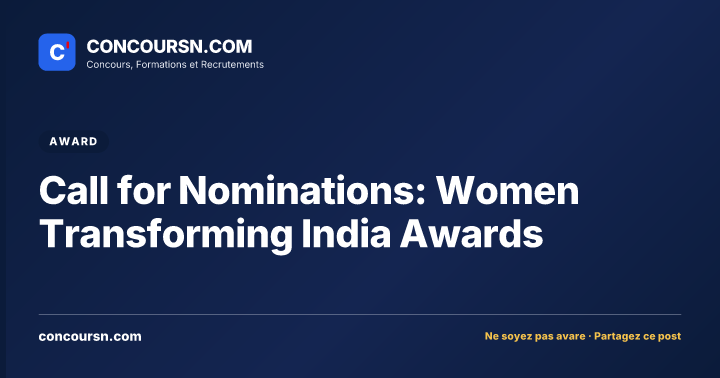 Illustration de l’article : Call for Nominations: Women Transforming India Awards