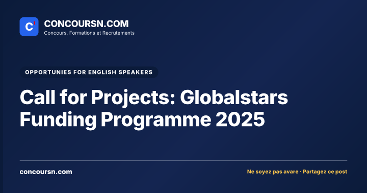 Illustration de l’article : Call for Projects: Globalstars Funding Programme 2025