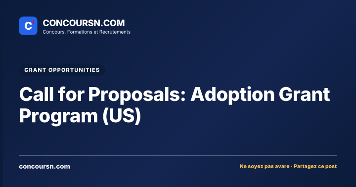 Illustration de l’article : Call for Proposals: Adoption Grant Program (US)