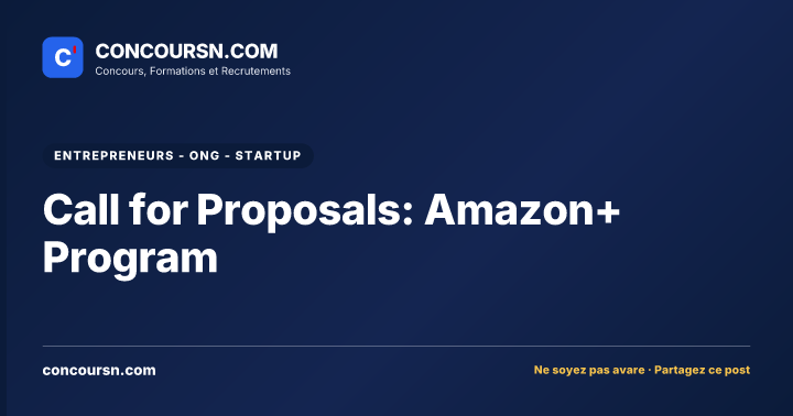 Illustration de l’article : Call for Proposals: Amazon+ Program