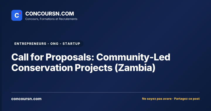 Illustration de l’article : Call for Proposals: Community-Led Conservation Projects (Zambia)
