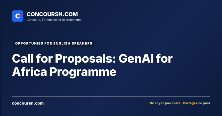 Illustration de l’article : Call for Proposals: GenAI for Africa Programme