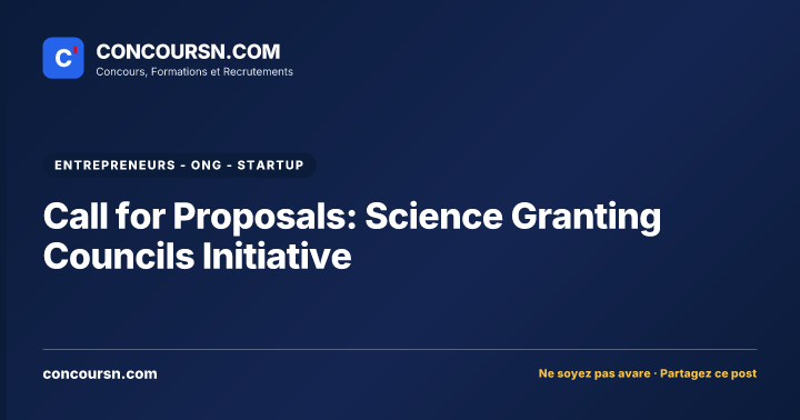 Illustration de l’article : Call for Proposals: Science Granting Councils Initiative