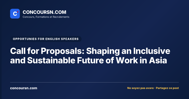 Illustration de l’article : Call for Proposals: Shaping an Inclusive and Sustainable Future of Work in Asia