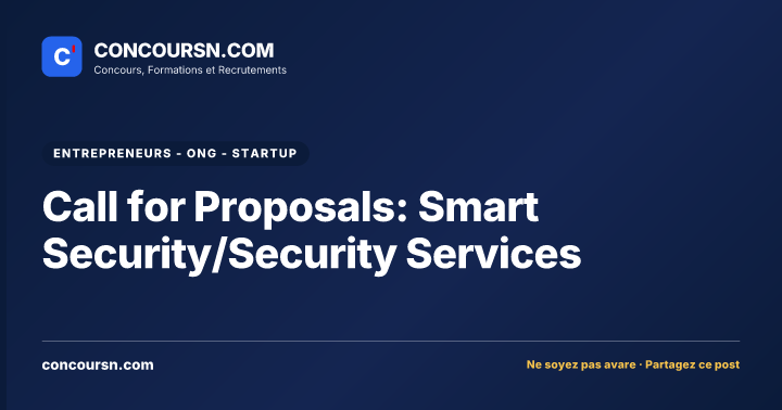 Illustration de l’article : Call for Proposals: Smart Security/Security Services