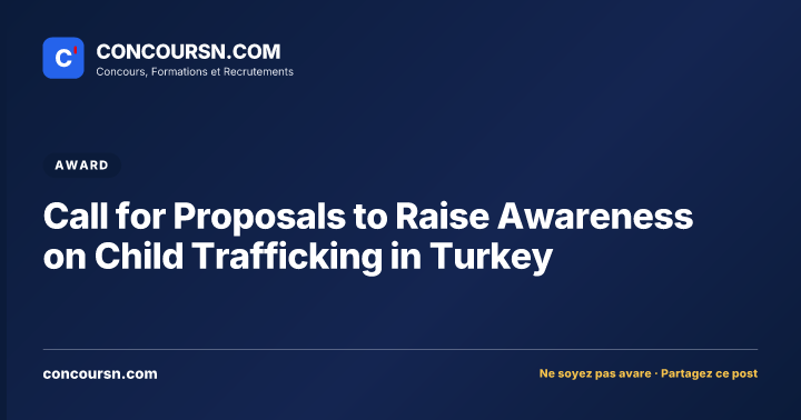 Illustration de l’article : Call for Proposals to Raise Awareness on Child Trafficking in Turkey