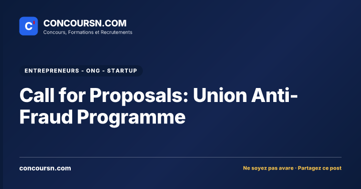 Illustration de l’article : Call for Proposals: Union Anti-Fraud Programme