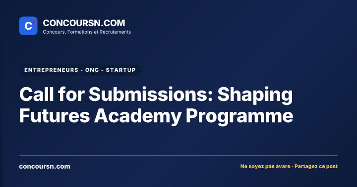 Illustration de l’article : Call for Submissions: Shaping Futures Academy Programme
