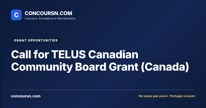 Illustration de l’article : Call for TELUS Canadian Community Board Grant (Canada)