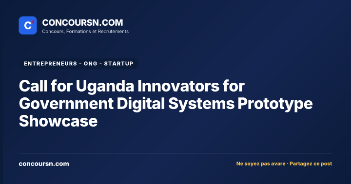 Illustration de l’article : Call for Uganda Innovators for Government Digital Systems Prototype Showcase
