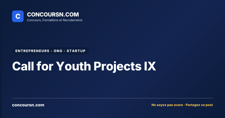 Illustration de l’article : Call for Youth Projects IX