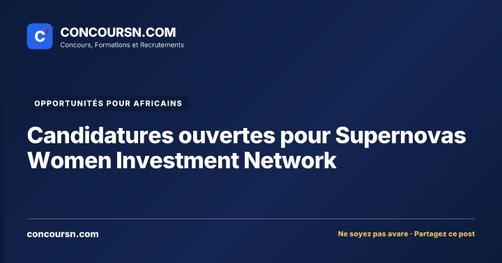 Illustration de l’article : Candidatures ouvertes pour Supernovas Women Investment Network