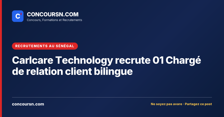 Illustration de l’article : Carlcare Technology recrute 01 Chargé de relation client bilingue