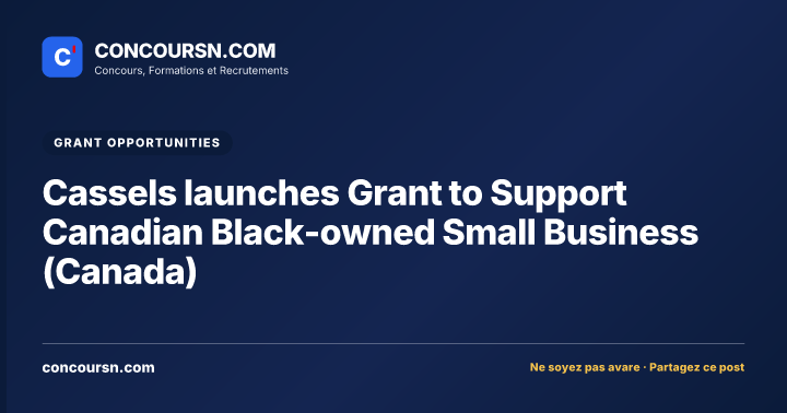 Illustration de l’article : Cassels launches Grant to Support Canadian Black-owned Small Business (Canada)