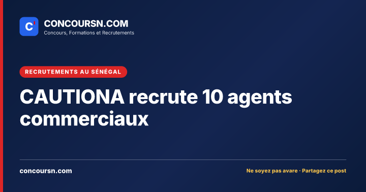 Illustration de l’article : CAUTIONA recrute 10 agents commerciaux
