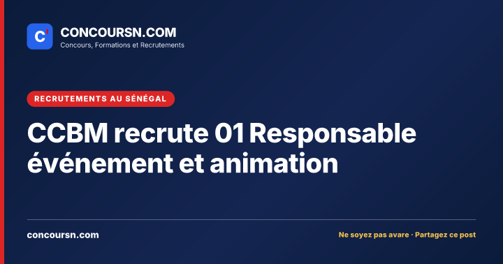 Illustration de l’article : CCBM recrute 01 Responsable événement et animation