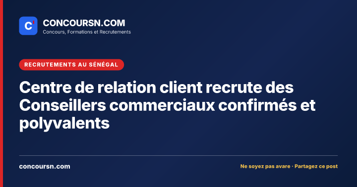 Illustration de l’article : Centre de relation client recrute des Conseillers commerciaux confirmés et polyvalents
