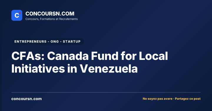 Illustration de l’article : CFAs: Canada Fund for Local Initiatives in Venezuela