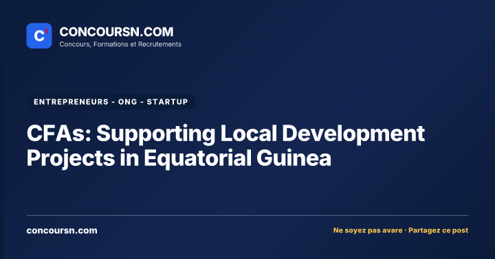 Illustration de l’article : CFAs: Supporting Local Development Projects in Equatorial Guinea