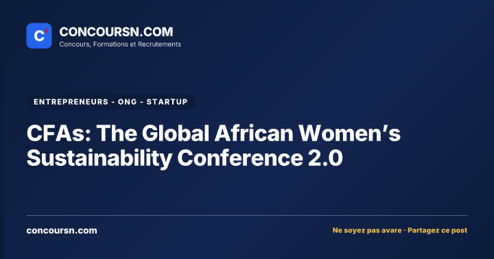 Illustration de l’article : CFAs: The Global African Women’s Sustainability Conference 2.0