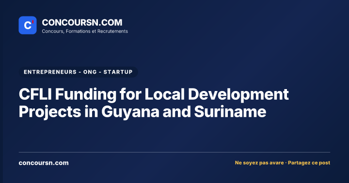 Illustration de l’article : CFLI Funding for Local Development Projects in Guyana and Suriname