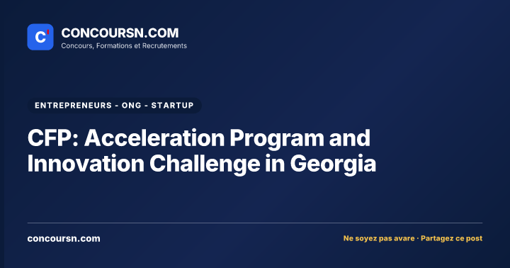 Illustration de l’article : CFP: Acceleration Program and Innovation Challenge in Georgia