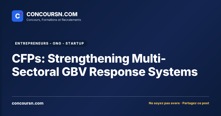 Illustration de l’article : CFPs: Strengthening Multi-Sectoral GBV Response Systems