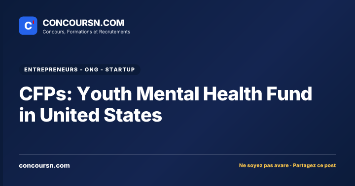 Illustration de l’article : CFPs: Youth Mental Health Fund in United States