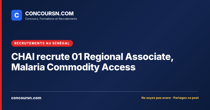 Illustration de l’article : CHAI recrute 01 Regional Associate, Malaria Commodity Access