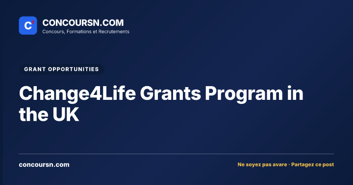 Illustration de l’article : Change4Life Grants Program in the UK