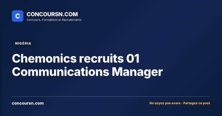 Illustration de l’article : Chemonics recruits 01 Communications Manager