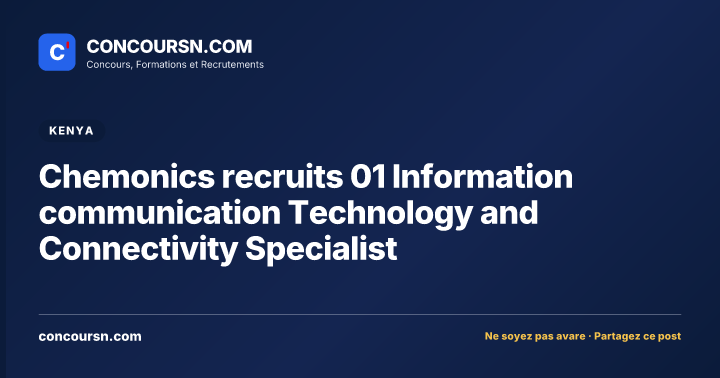 Illustration de l’article : Chemonics recruits 01 Information communication Technology and Connectivity Specialist
