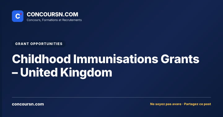Illustration de l’article : Childhood Immunisations Grants – United Kingdom