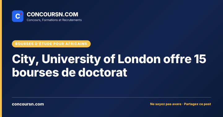 Illustration de l’article : City, University of London offre 15 bourses de doctorat