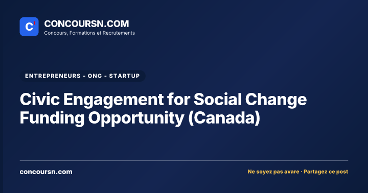 Illustration de l’article : Civic Engagement for Social Change Funding Opportunity (Canada)