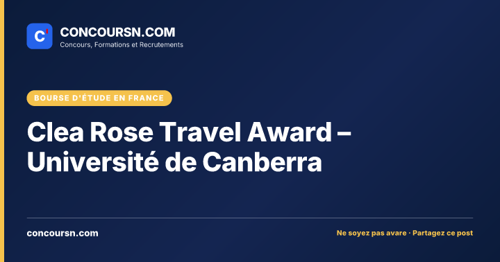 Illustration de l’article : Clea Rose Travel Award – Université de Canberra