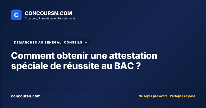 Illustration de l’article : Comment obtenir une attestation spéciale de réussite au BAC ?