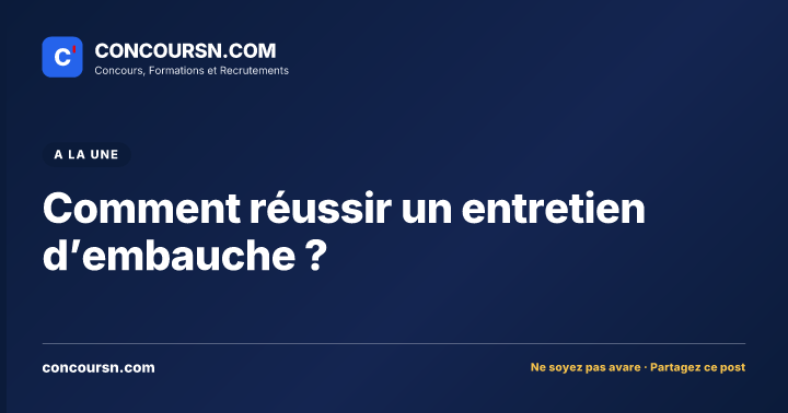 Illustration de l’article : Comment réussir un entretien d’embauche ?